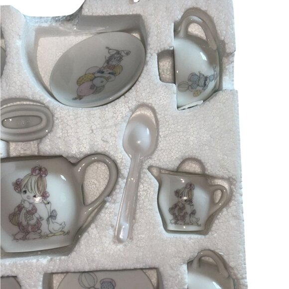 Precious Moments Toy China Tea Set 1985 Clown #204412-Missing 1 Cup - Picture 7 of 11